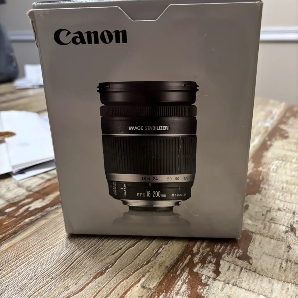 Canon Gray and Black EF-S 18-200mm Lens